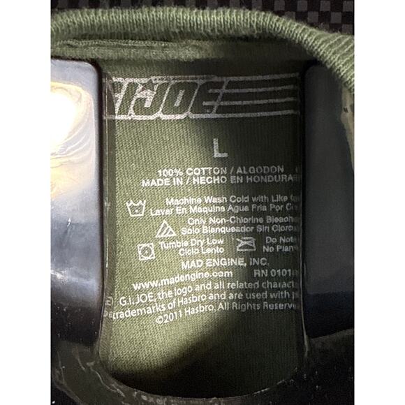Hasbro G.I. Joe T-Shirt, 2011 AOP front, Size Large - Picture 2 of 3